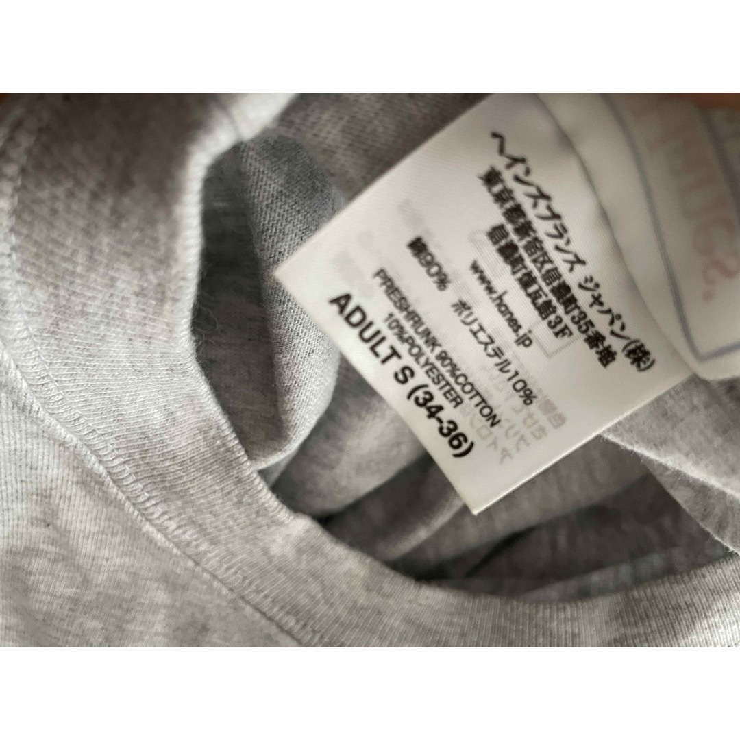 Hanes(ヘインズ)のヘインズ　グレーＴシャツ　Hanes　Sサイズ メンズのトップス(Tシャツ/カットソー(半袖/袖なし))の商品写真