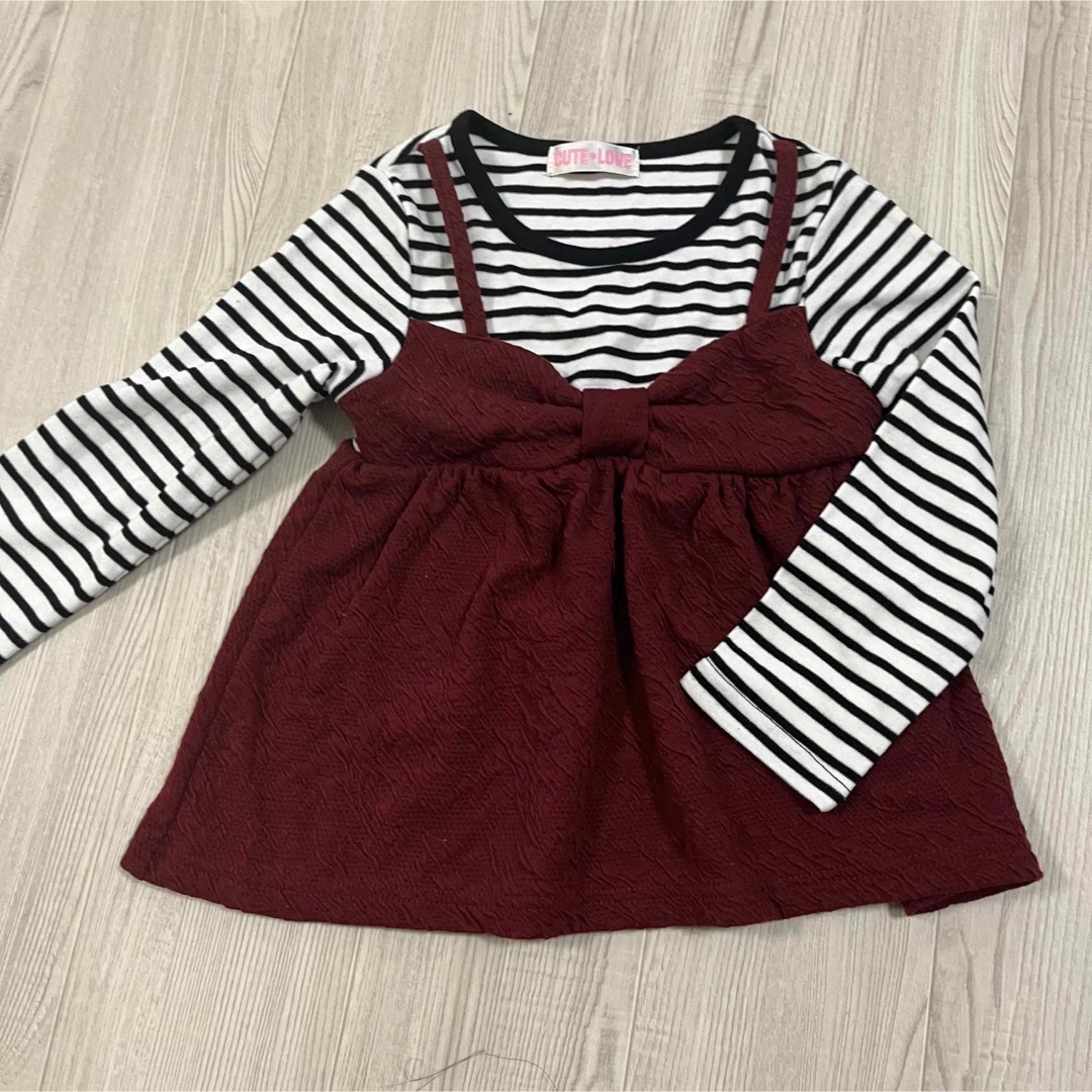 トップス110 キッズ/ベビー/マタニティのキッズ服女の子用(90cm~)(Tシャツ/カットソー)の商品写真