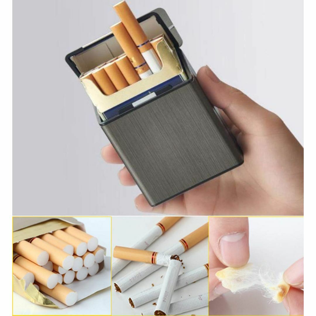 【色:ローズレッド】[noinkoti] タバコケース メタルシガレットケースは メンズのバッグ(その他)の商品写真