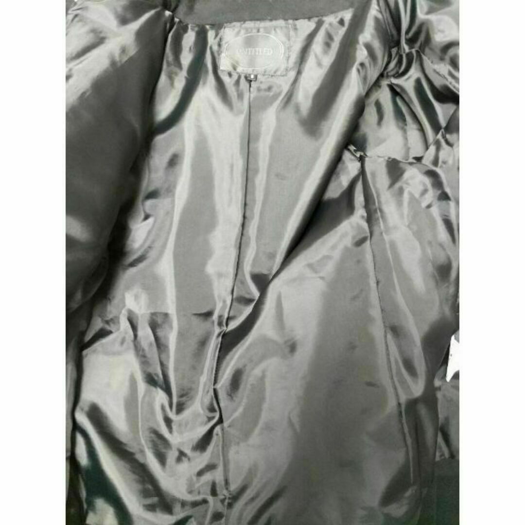 UNTITLED(アンタイトル)のUNTITLED アンタイトル 中綿入り スウェード調 ジャケット 黒 9号 レディースのジャケット/アウター(その他)の商品写真