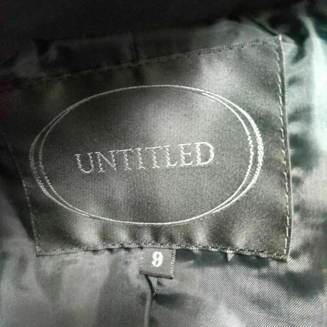 UNTITLED(アンタイトル)のUNTITLED アンタイトル 中綿入り スウェード調 ジャケット 黒 9号 レディースのジャケット/アウター(その他)の商品写真
