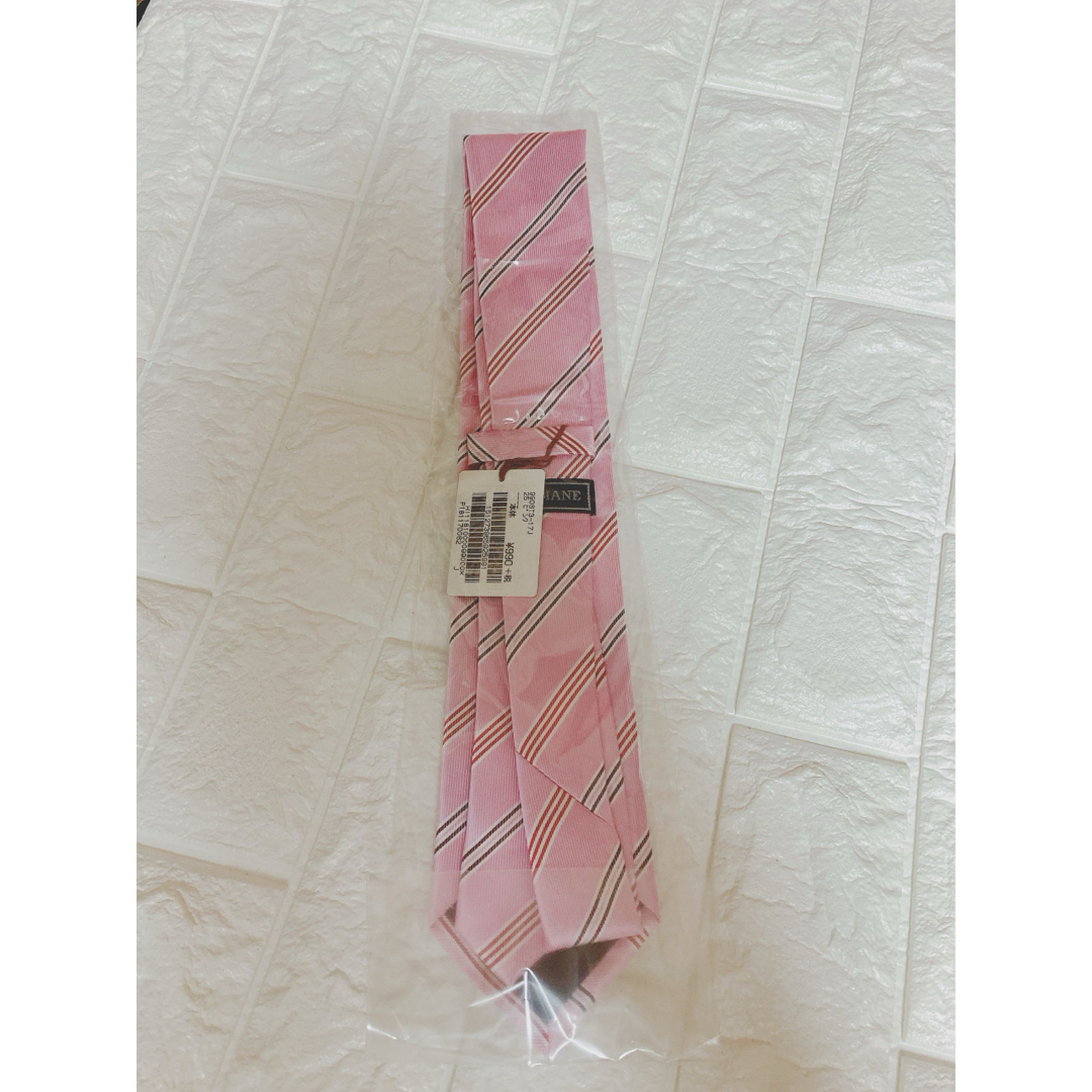 ネクタイ　ストライプ　ピンク メンズのファッション小物(ネクタイ)の商品写真