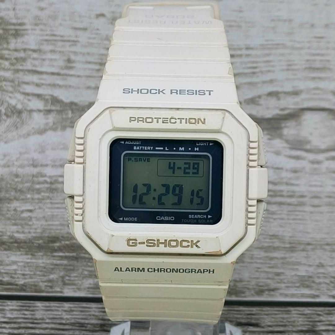 CASIO(カシオ)の動作品　CASIO G-SHOCK　腕時計　メンズ　レディース　カシオ　ホワイト メンズの時計(腕時計(デジタル))の商品写真