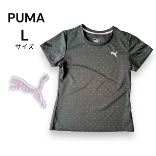 PUMA プーマ Tシャツ 514219 スポーツシャツ　半袖シャツ　水玉　L