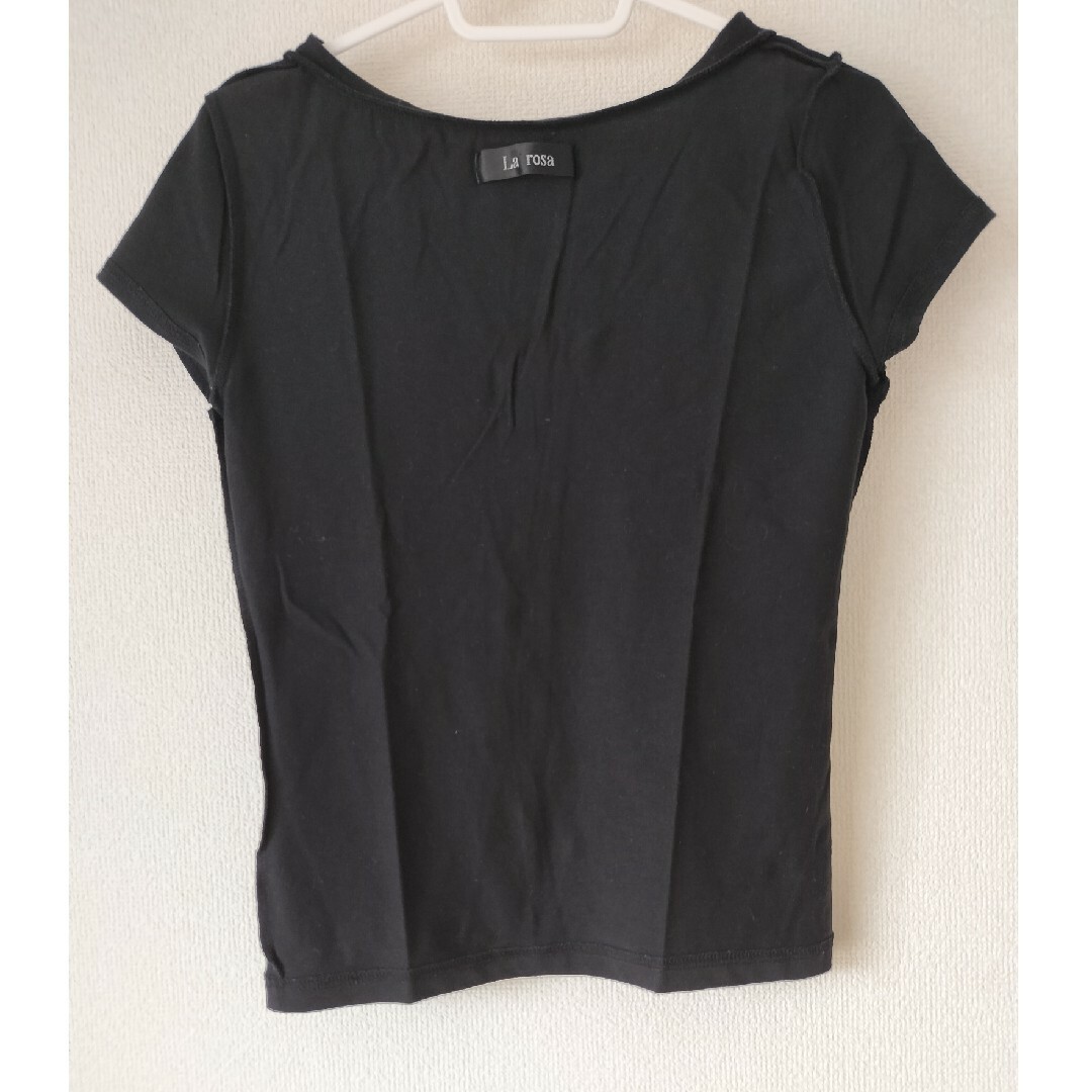値下げ!コサージュリボントップス レディースのトップス(Tシャツ(半袖/袖なし))の商品写真