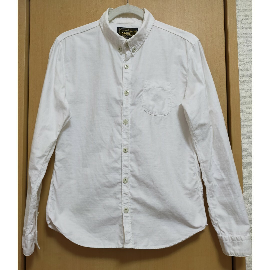 オルゲイユ /OR-5005D/ボタンダウンシャツ /オフホワイト /36サイ メンズのトップス(シャツ)の商品写真