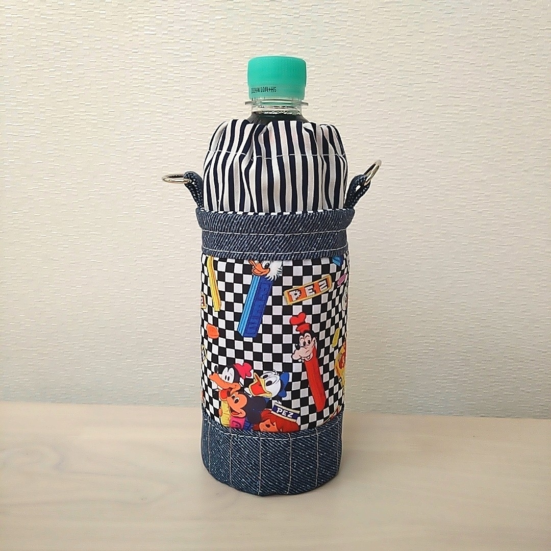 PEZミッキー 水筒ケース　水筒ショルダー ハンドメイドのファッション小物(その他)の商品写真