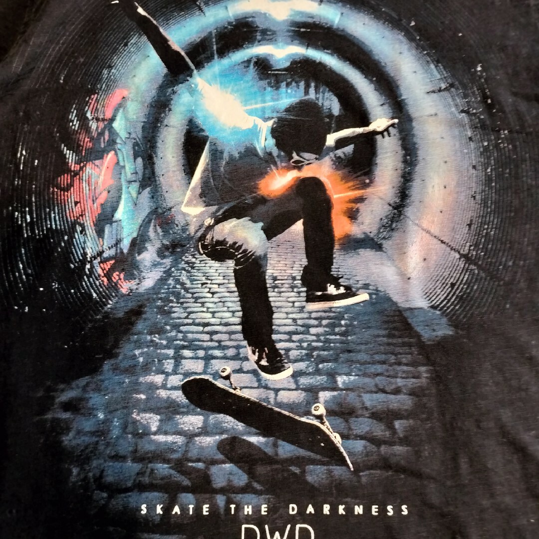 【T365】DWD スケート USA古着 ストリート 大判プリント 半袖 メンズのトップス(Tシャツ/カットソー(半袖/袖なし))の商品写真