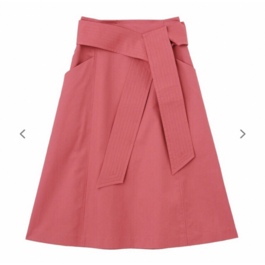 ELENDEEK(エレンディーク)のELENDEEK ミモレ丈スカート ピンク レディースのスカート(ひざ丈スカート)の商品写真