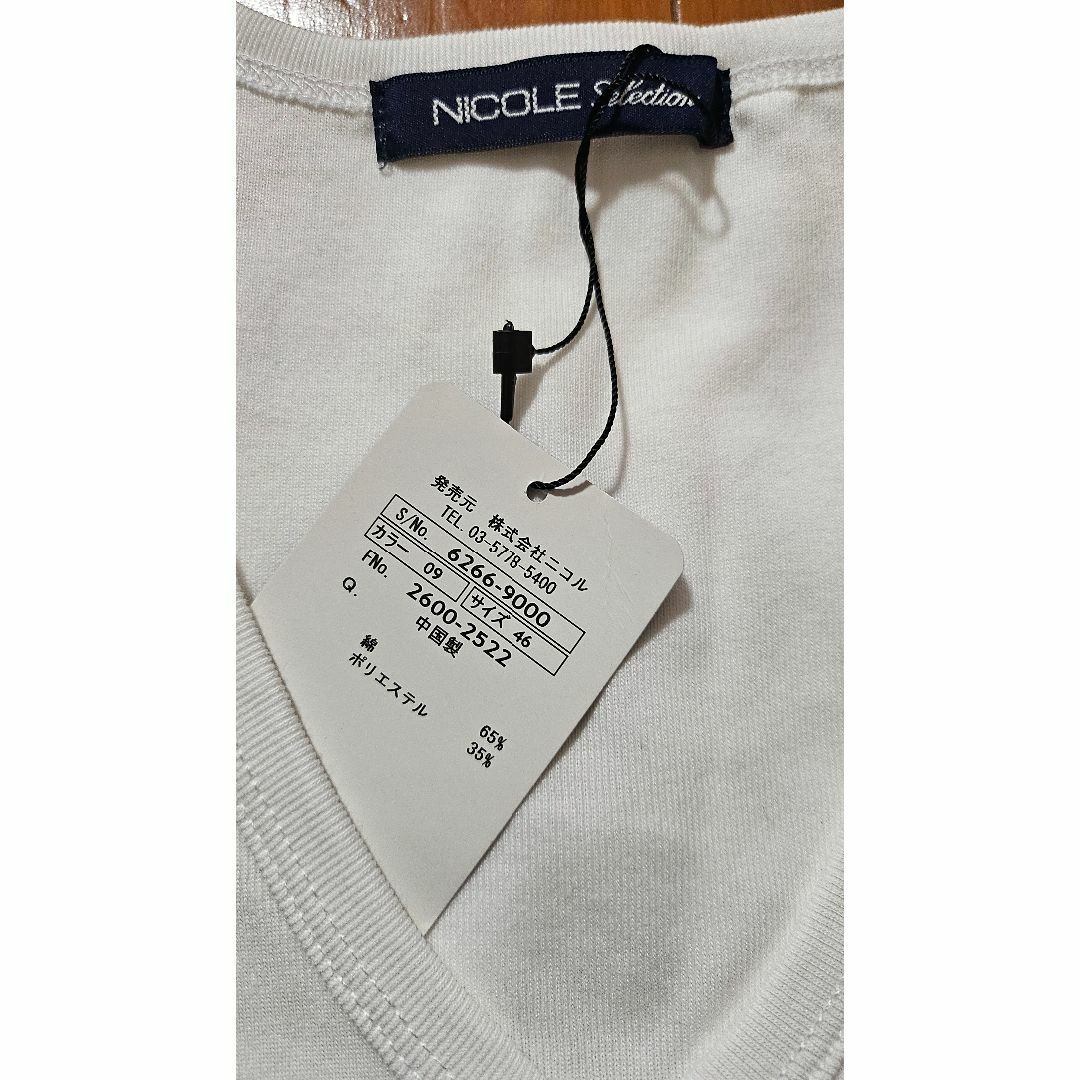 NICOLE(ニコル)のNICOLE　半袖　Tシャツ　新品未使用 メンズのトップス(Tシャツ/カットソー(半袖/袖なし))の商品写真