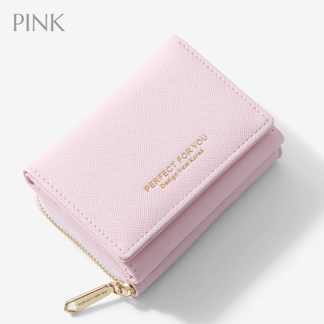 ミニ財布 レデース ピンク 小銭入れ カード 小さめ コンパクト r221 レディースのファッション小物(財布)の商品写真