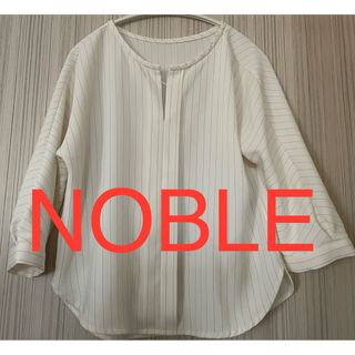 ノーブル(Noble)のNOBLE ドルマンスリーブブラウス ピンストライプ(シャツ/ブラウス(長袖/七分))