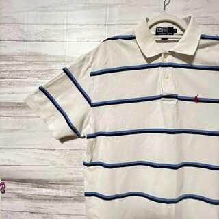 ラルフローレン(Ralph Lauren)のポロ ラルフローレン polo メンズ ポロシャツ XL 半袖 ボーダー(ポロシャツ)