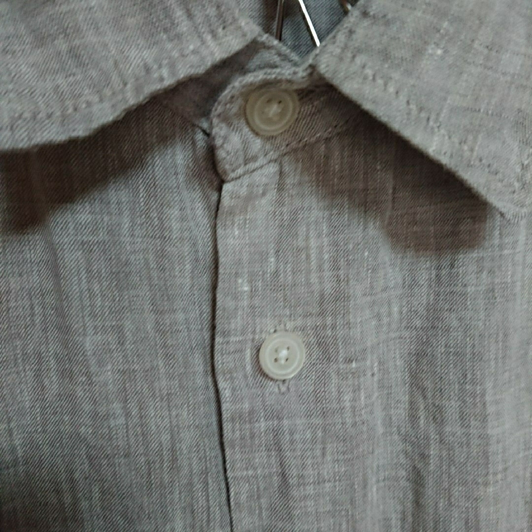 MUJI (無印良品)(ムジルシリョウヒン)の無印良品 洗いざらしリネンシャツ メンズL メンズのトップス(シャツ)の商品写真