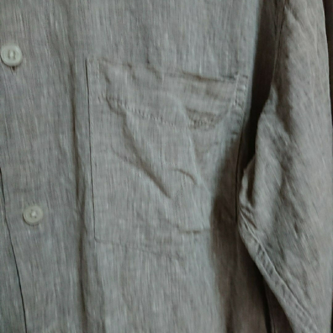 MUJI (無印良品)(ムジルシリョウヒン)の無印良品 洗いざらしリネンシャツ メンズL メンズのトップス(シャツ)の商品写真