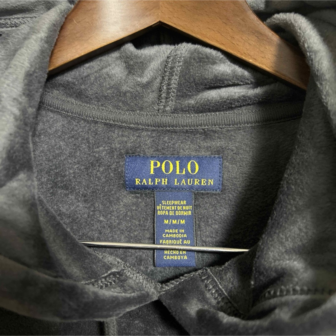 POLO RALPH LAUREN(ポロラルフローレン)のポロ　ラルフローレン　パーカー　M  ベロア メンズのトップス(パーカー)の商品写真