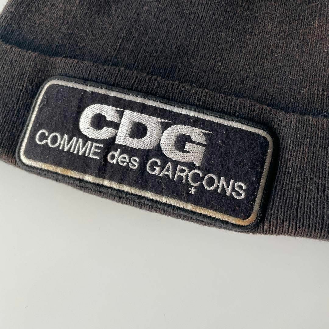 COMME des GARCONS(コムデギャルソン)の【ビッグ刺繍ロゴ】COMME des GARCONSビーニー古着ブラック帽子 その他のその他(その他)の商品写真