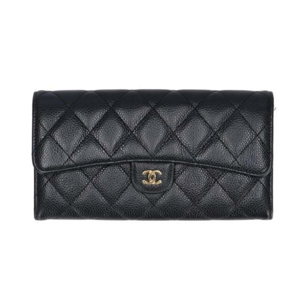 CHANEL(シャネル)のCHANEL シャネル/長財布 マトラッセ/キャビア/254*****/ABランク/06【中古】 レディースのファッション小物(財布)の商品写真