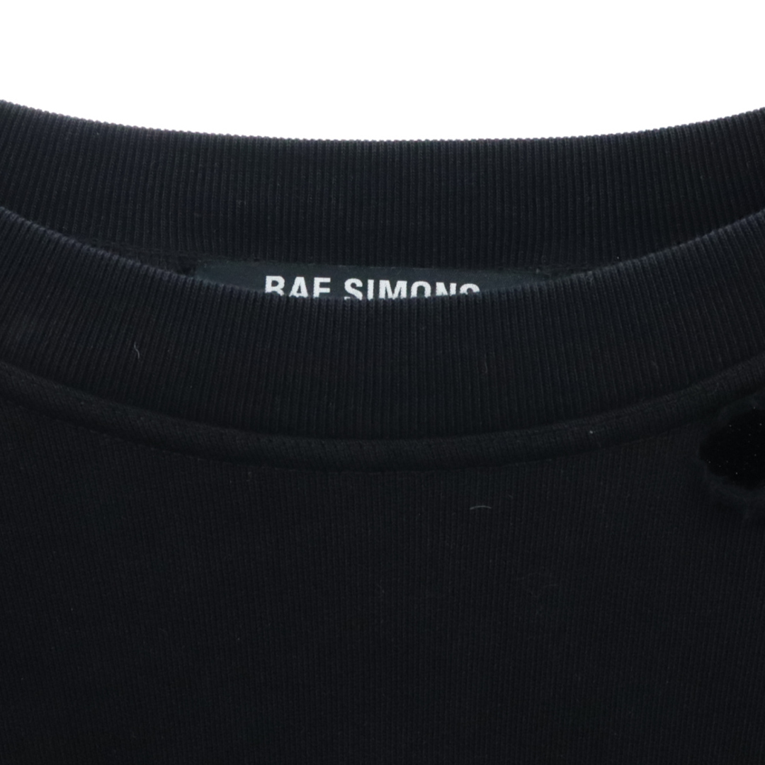 RAF SIMONS(ラフシモンズ)のRAF SIMONS ラフシモンズ 22AW DESTROYED CREW NECK SWEAT ALTERED REALITY PRINT デストロイクルーネックスウェットトレーナー ブラック 222-M168 メンズのトップス(スウェット)の商品写真