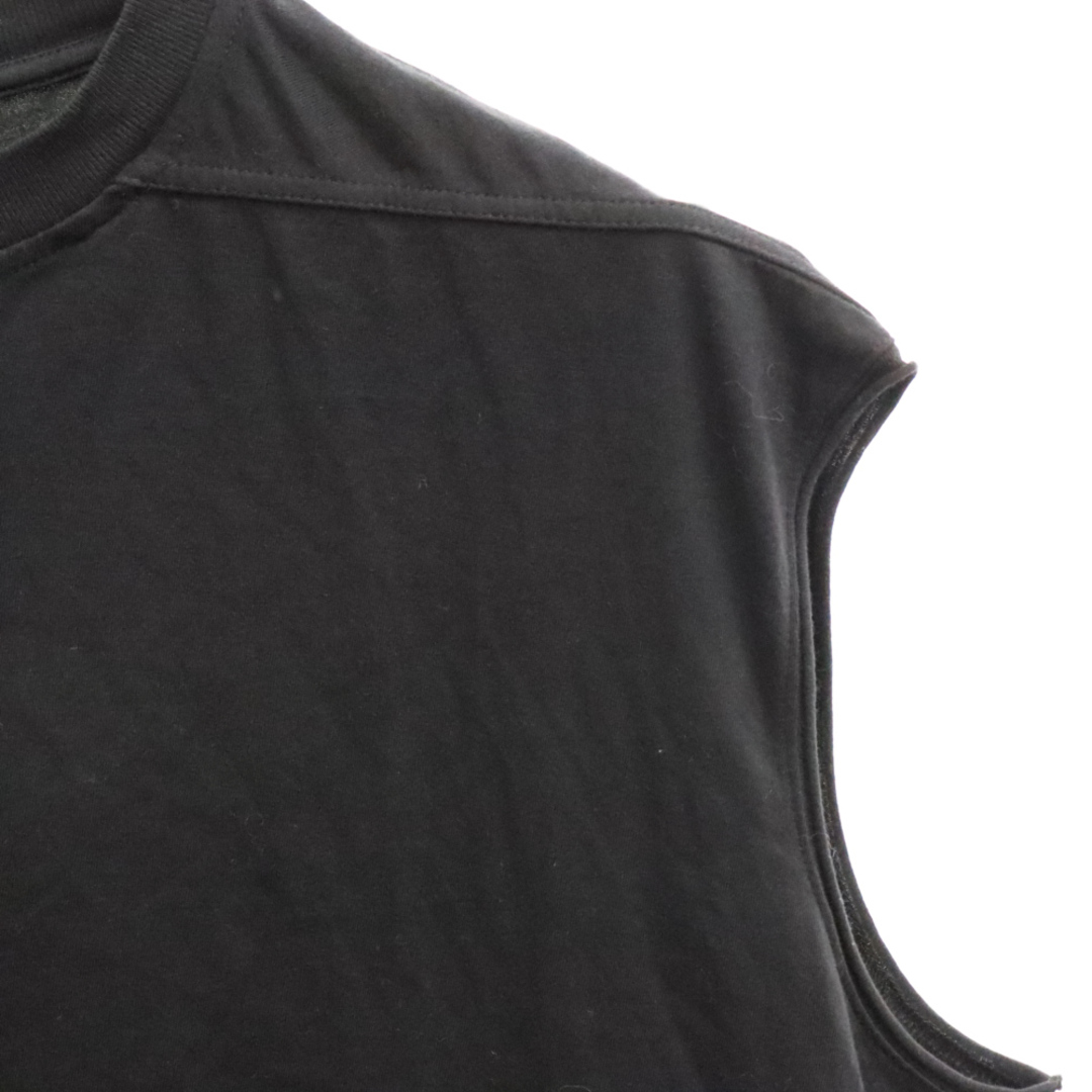 Rick Owens(リックオウエンス)のRick Owens リックオウエンス 22AW STROBE TRAP TEE RU02B2160-JA ストローブ トラップTシャツ ノースリーブカットソー ブラック メンズのトップス(Tシャツ/カットソー(半袖/袖なし))の商品写真