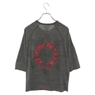 クロムハーツ(Chrome Hearts)のCHROME HEARTS クロムハーツ オールドモデル ホースシューロゴ ヘンリーネック長袖Tシャツ グレー(Tシャツ/カットソー(半袖/袖なし))