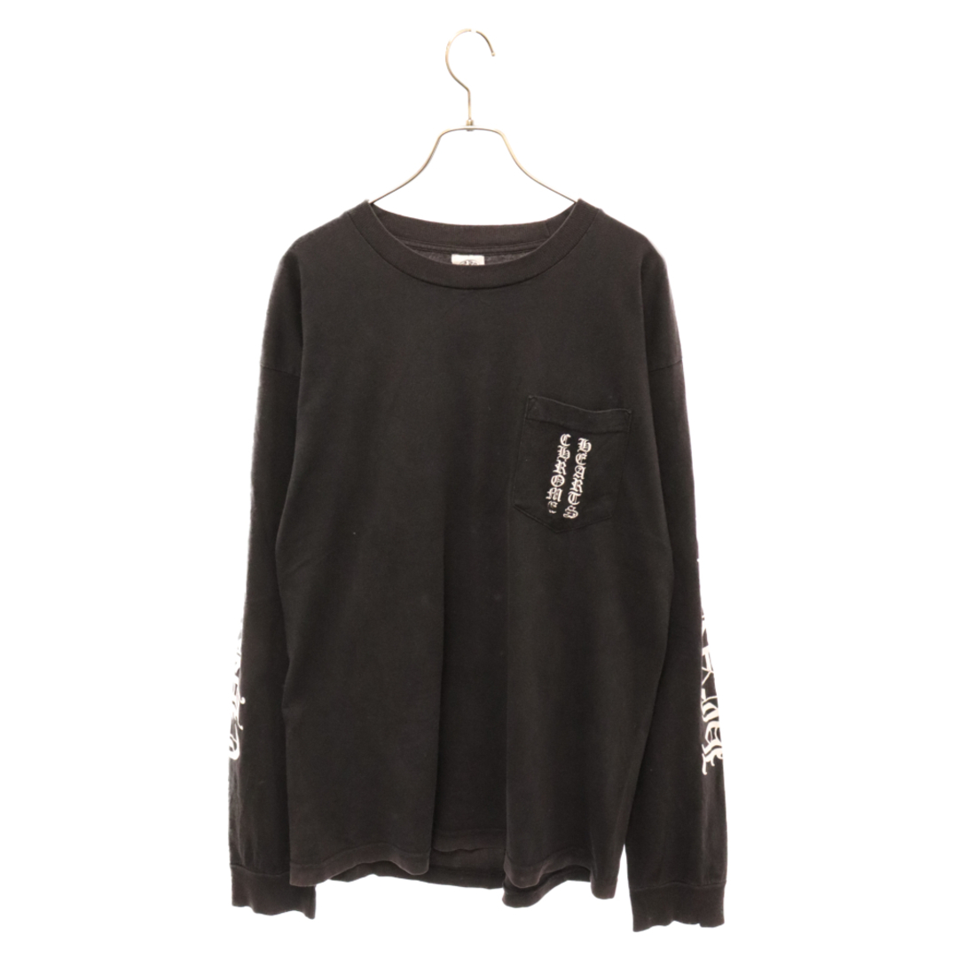 Chrome Hearts(クロムハーツ)のCHROME HEARTS クロムハーツ Back Scroll L/S Tee バック スクロールロゴ長袖Tシャツ ブラック メンズのトップス(Tシャツ/カットソー(七分/長袖))の商品写真