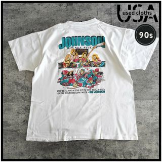 【T316】BIG JOHNSON 90s アメリカ製 古着 アニメtビンテージ(Tシャツ/カットソー(半袖/袖なし))