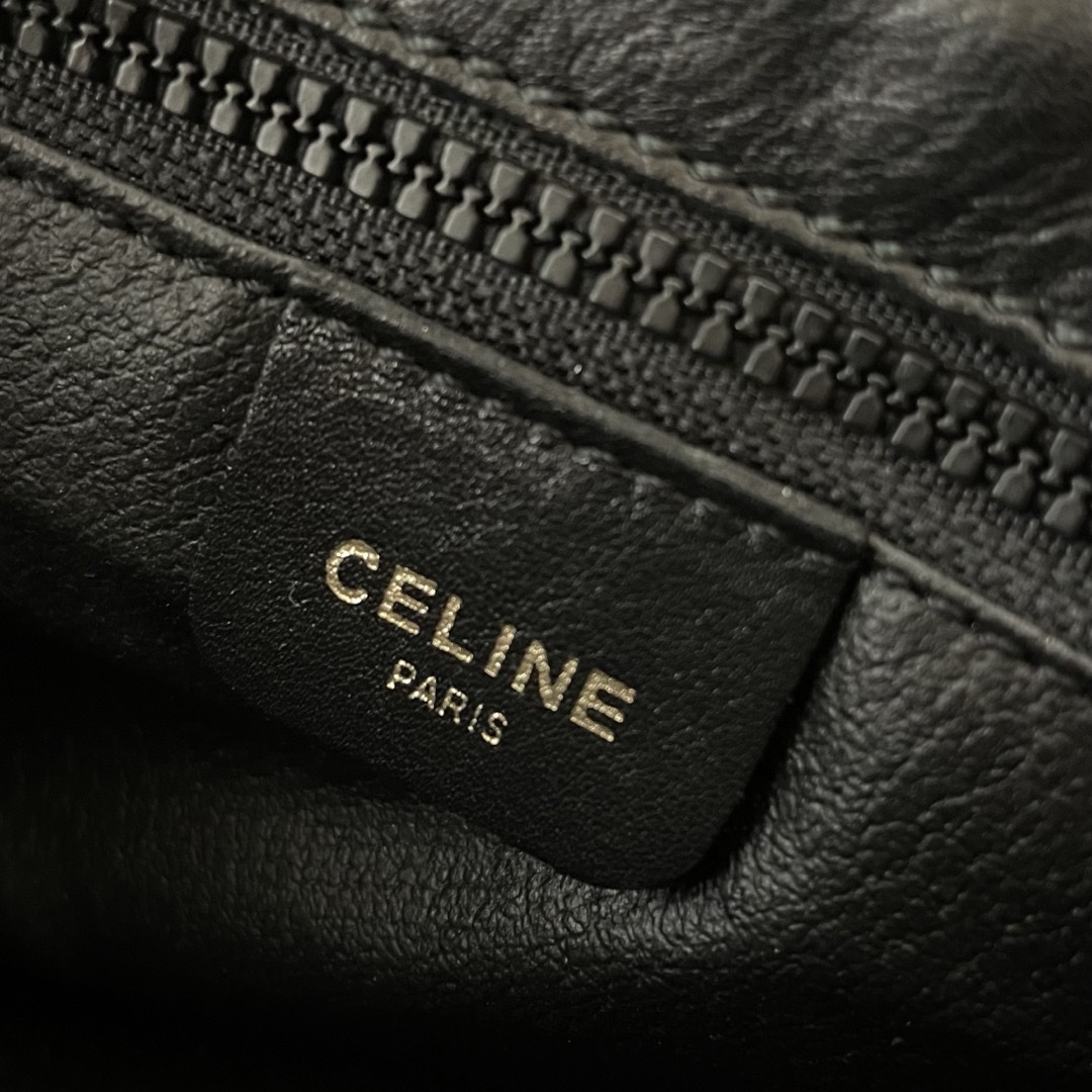 celine(セリーヌ)の【美品】 セリーヌ ショルダーバッグ トリオンフ オールレザー オールド 希少 レディースのバッグ(ショルダーバッグ)の商品写真