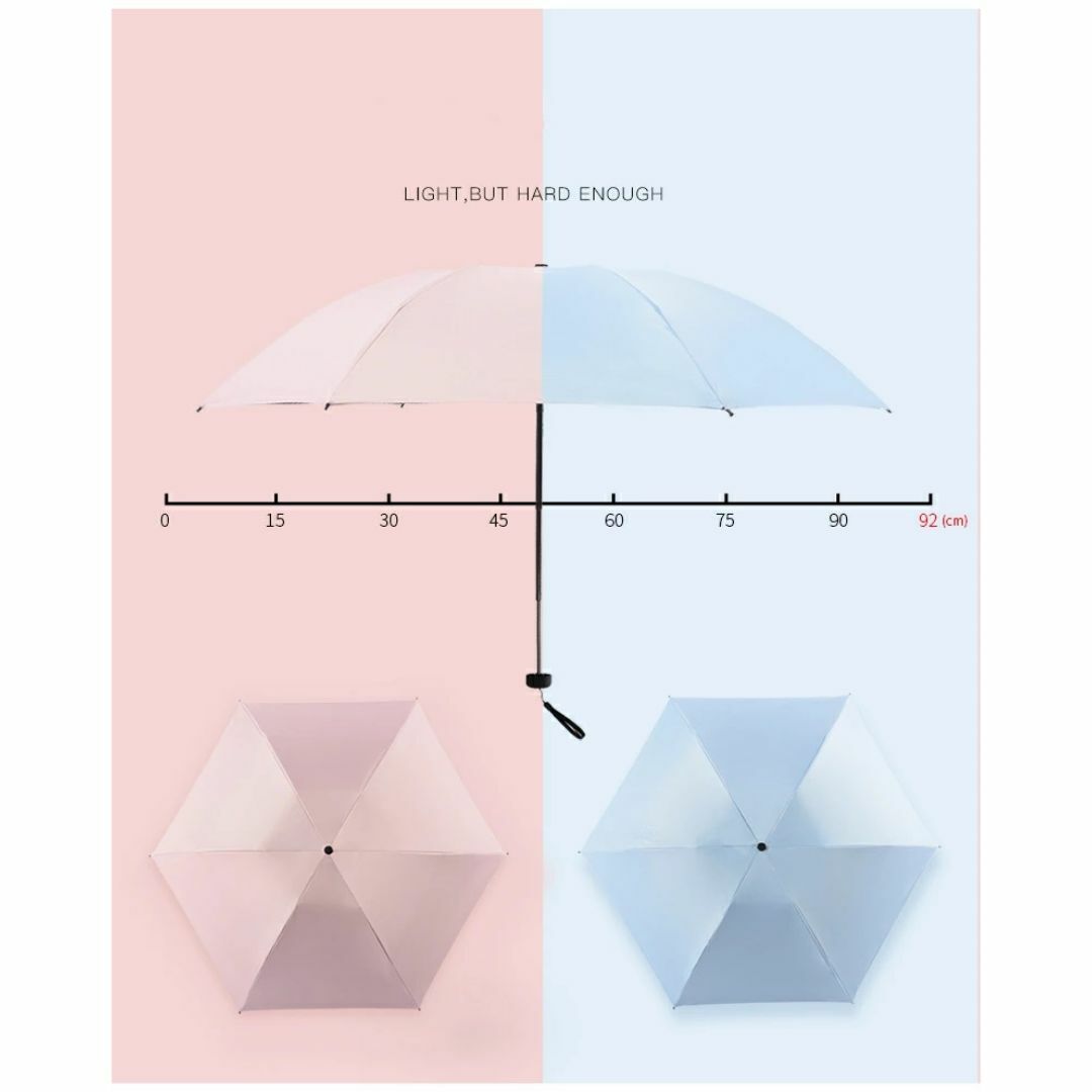 傘 折り畳み 晴雨兼用 UV 耐風 遮光 撥水 軽 190g レディース 黄色 レディースのファッション小物(傘)の商品写真