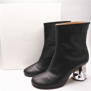 マルタンマルジェラ(Maison Martin Margiela)の[USED/中古]MARTIN MARGIELA マルタンマルジェラ ブーツ レザー ブラック シルバー 39 ブラック シルバー 39 中古 ai-tdc-014817(ブーツ)