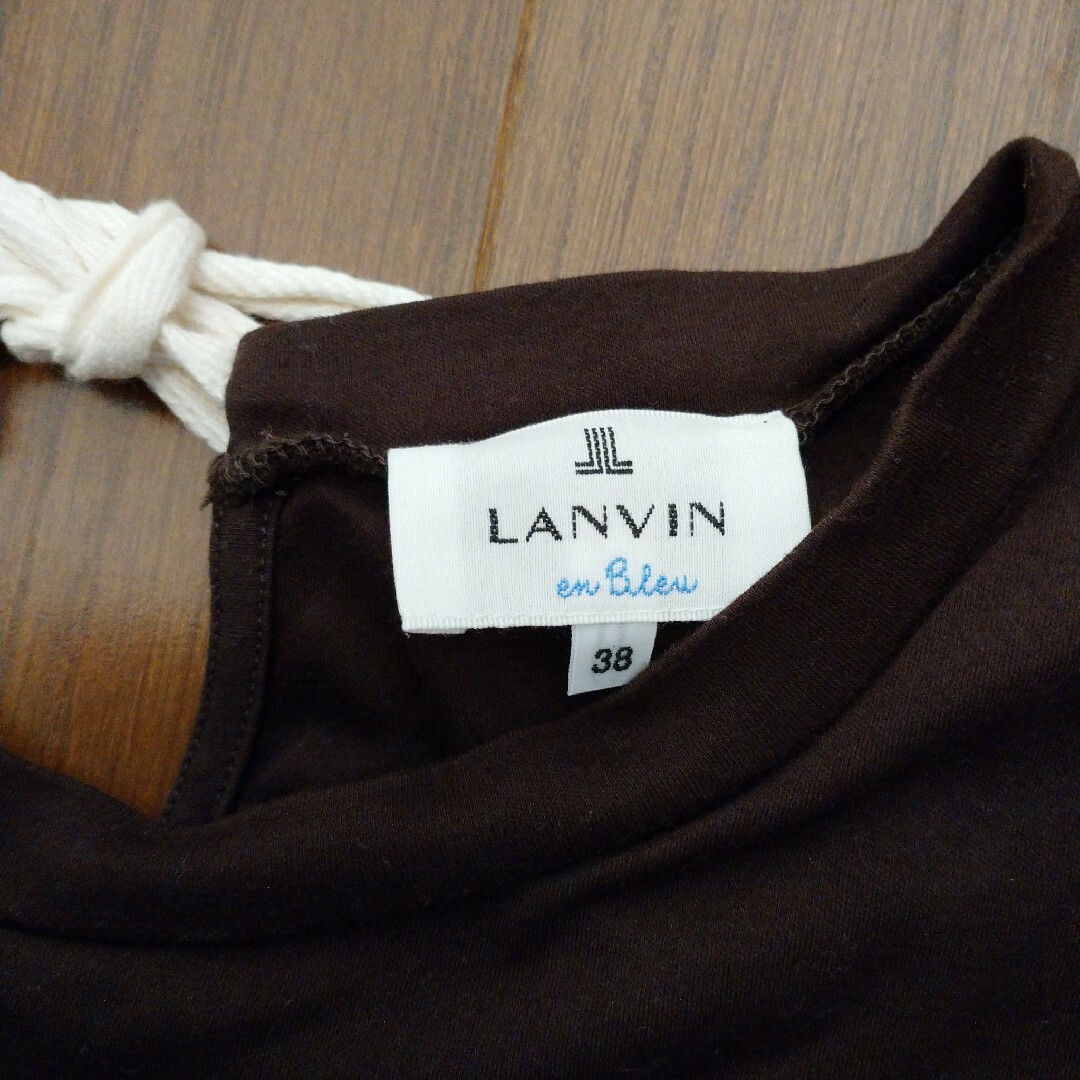 LANVIN en Bleu(ランバンオンブルー)のランバンオンブルー トップス 38 リボン LANVIN en Bleu レディースのトップス(Tシャツ(半袖/袖なし))の商品写真