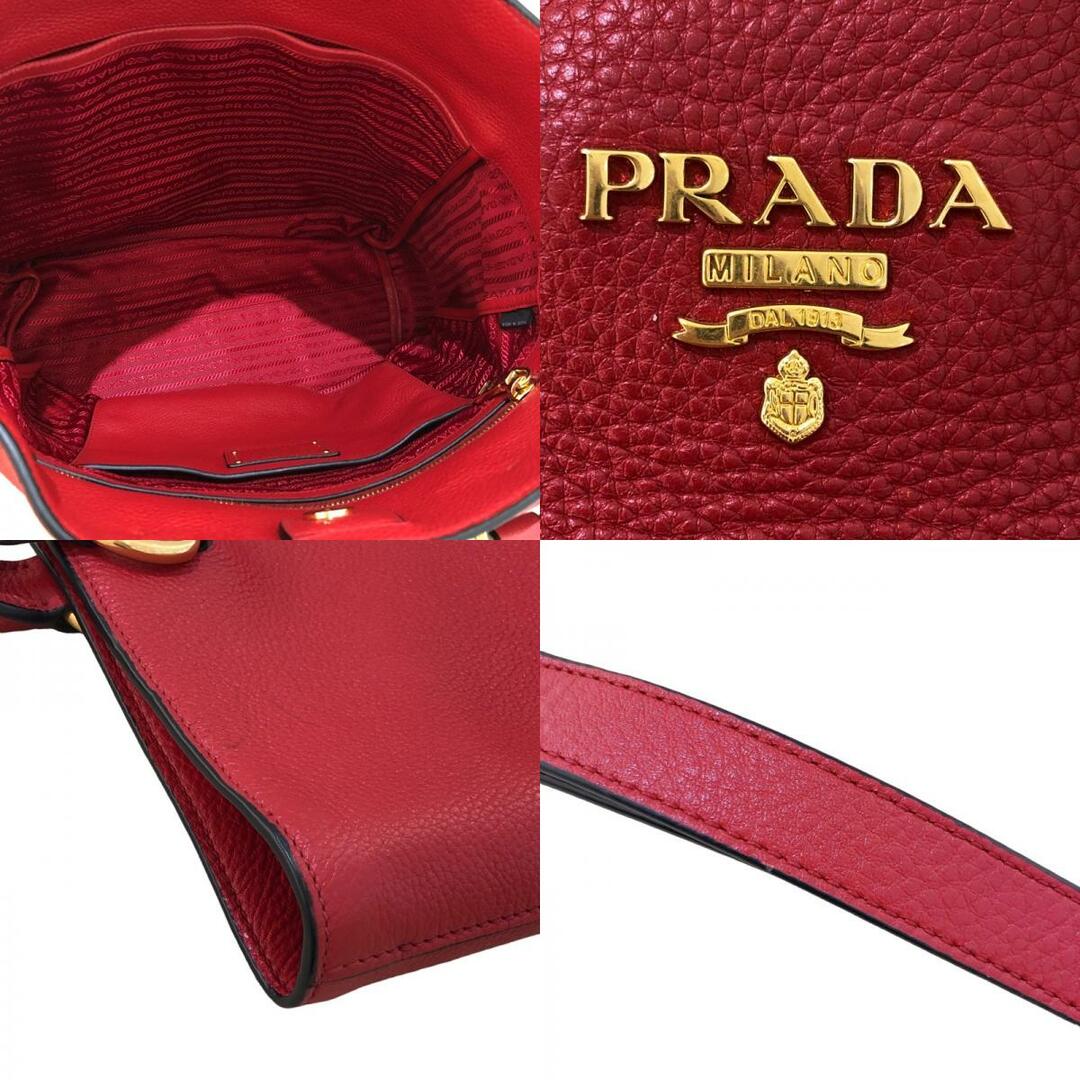 PRADA(プラダ)の　プラダ PRADA 2wayトートバッグ 1BG865 レッド レザー レディース トートバッグ レディースのバッグ(トートバッグ)の商品写真