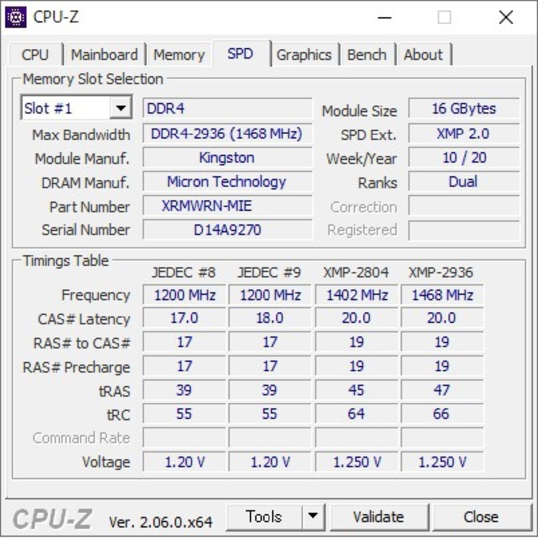 Kingston(キングストン)のDDR4 16GB スマホ/家電/カメラのPC/タブレット(PCパーツ)の商品写真