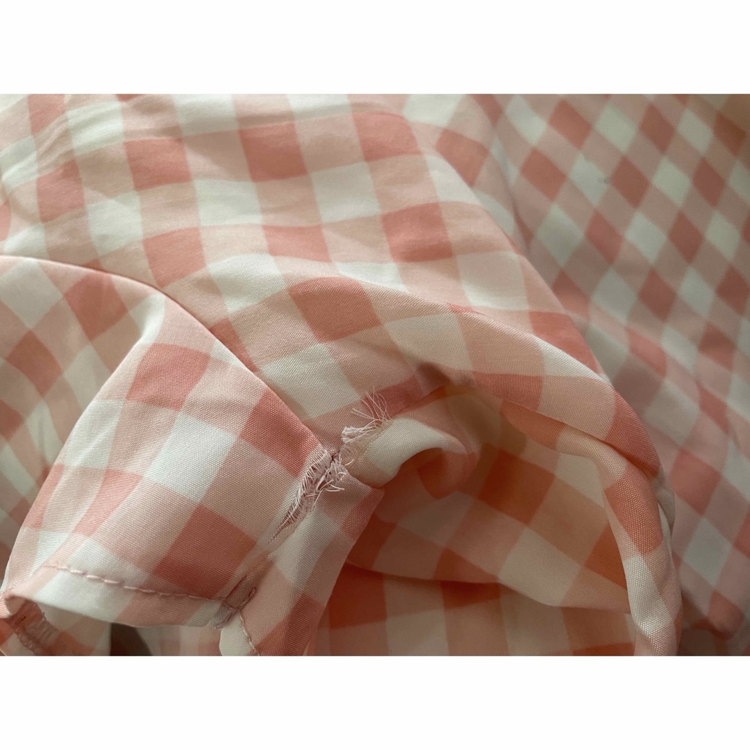 grove(グローブ)のLサイズ半袖カットソー　ピンクチェック　 レディースのトップス(カットソー(半袖/袖なし))の商品写真