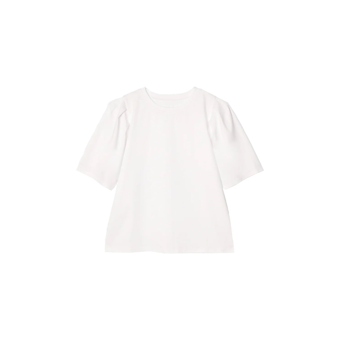 Her lip to(ハーリップトゥ)のherlipto＊Tuck-Sleeve Cotton Tee レディースのトップス(Tシャツ(半袖/袖なし))の商品写真