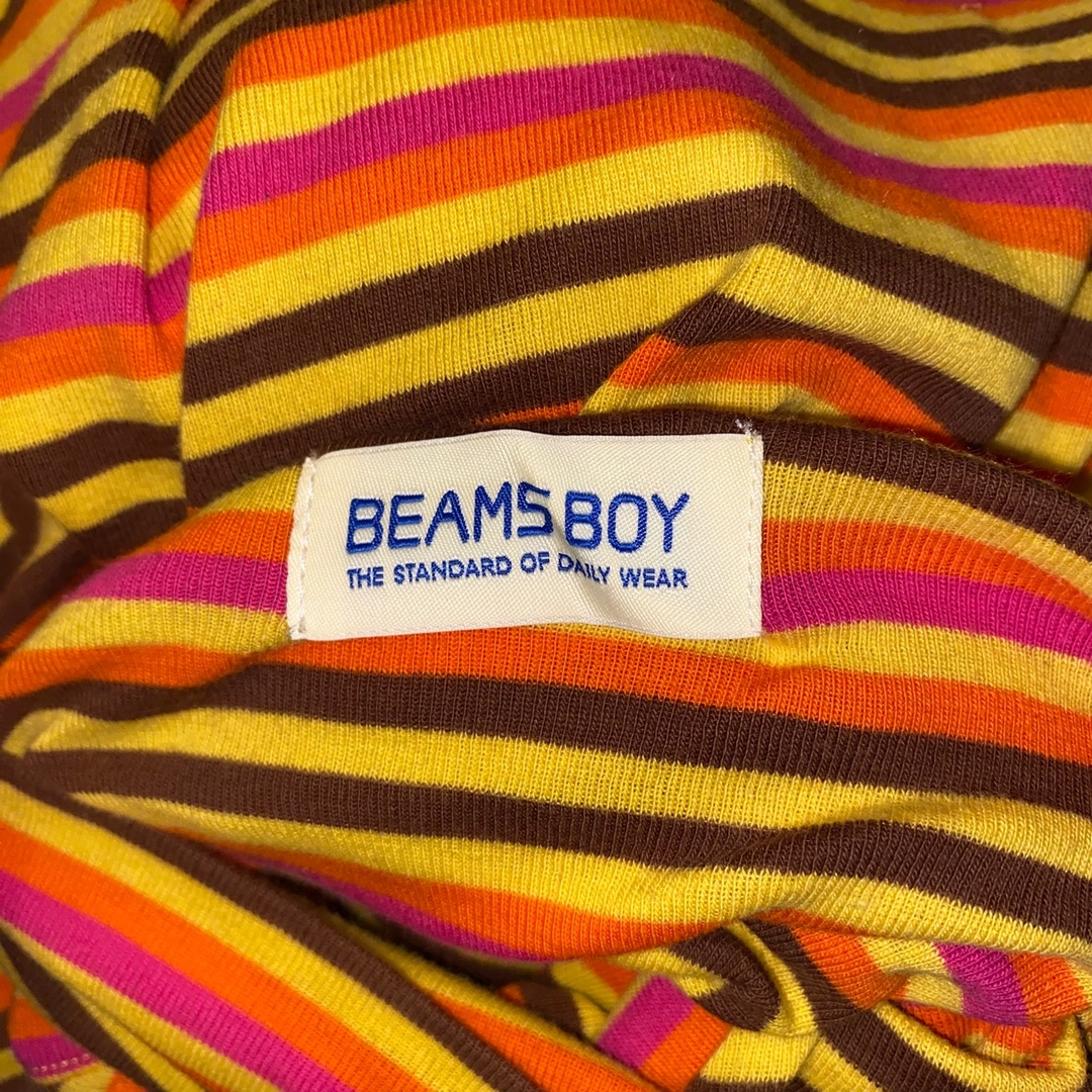 BEAMS BOY(ビームスボーイ)のBEAMS BOY マルチボーダー タートルネック プルオーバー カットソー レディースのトップス(カットソー(長袖/七分))の商品写真