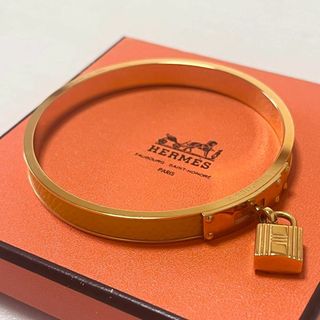 エルメス(Hermes)のHERMES エルメス ケリーバングル カデナ ブレスレット イエロー 美品(ブレスレット/バングル)