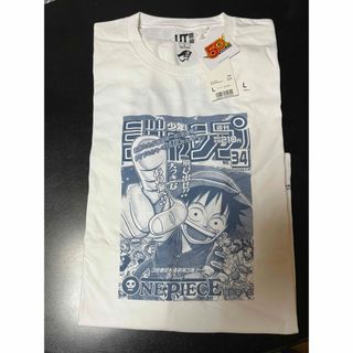 UNIQLO - ユニクロ　少年ジャンプ 50周年　ONE PIECE Tシャツ　L