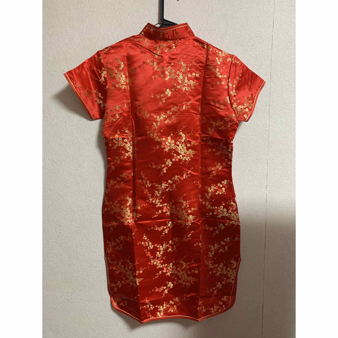 新品♡チャイナドレス　赤　ＸＬサイズ　(ミニ丈) エンタメ/ホビーのコスプレ(衣装一式)の商品写真