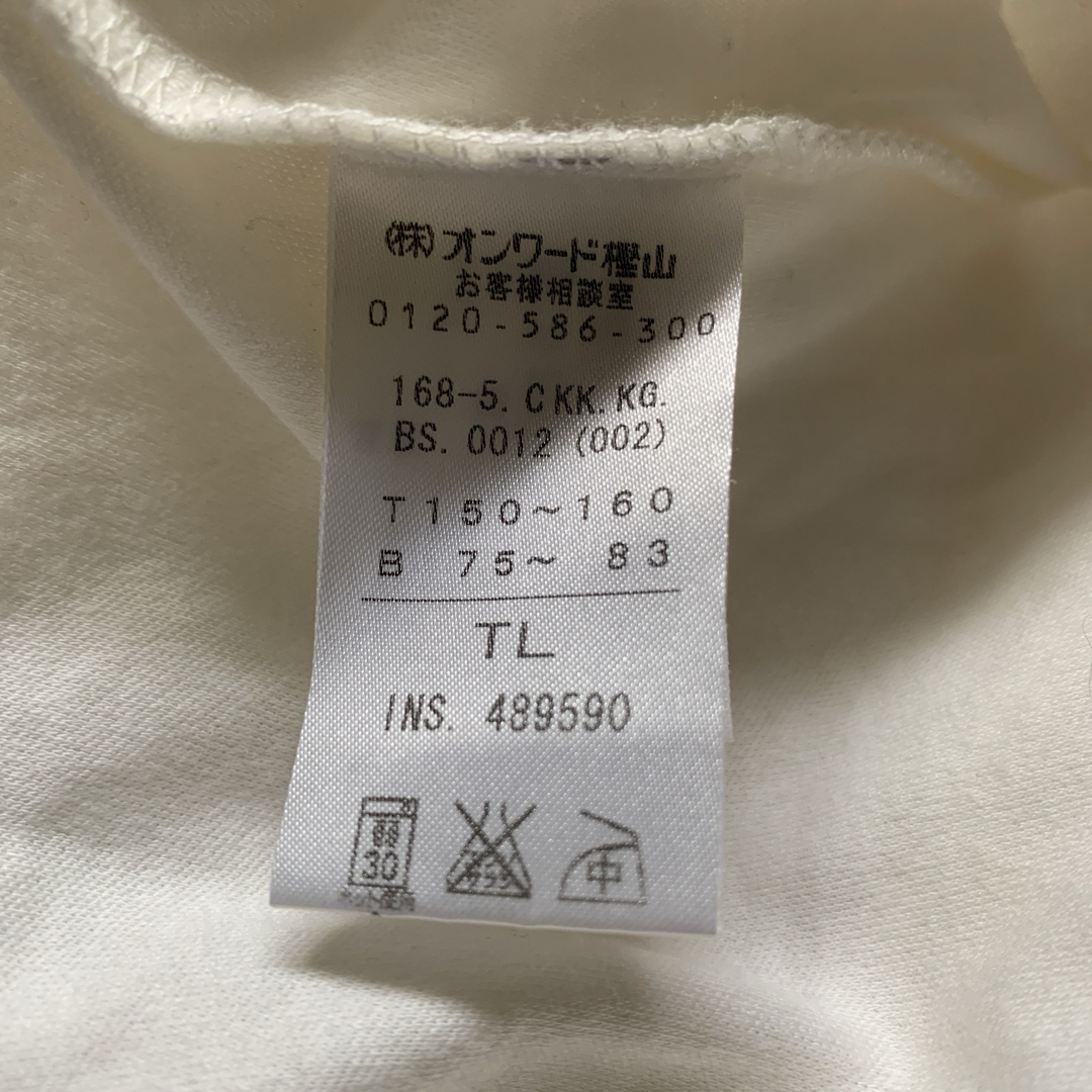 kumikyoku（組曲）(クミキョク)の組曲　長袖カットソー　長袖シャツ　TLサイズ　綿100% キッズ/ベビー/マタニティのキッズ服女の子用(90cm~)(Tシャツ/カットソー)の商品写真