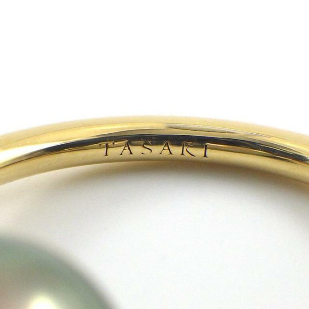 TASAKI(タサキ)の【★最終お値引き品】 タサキ 田崎真珠 TASAKI リング リファインド リベリオン リュクス RNB-4433-18KYG ダブルフィンガー ソーンズ 黒蝶 南洋真珠 9.5mm珠 ブラック スピネル K18YG 12号 【中古】 レディースのアクセサリー(リング(指輪))の商品写真