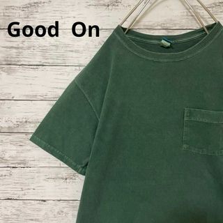 Good On - Good  On ポケT ポケット付きTシャツ グリーン ユーズド