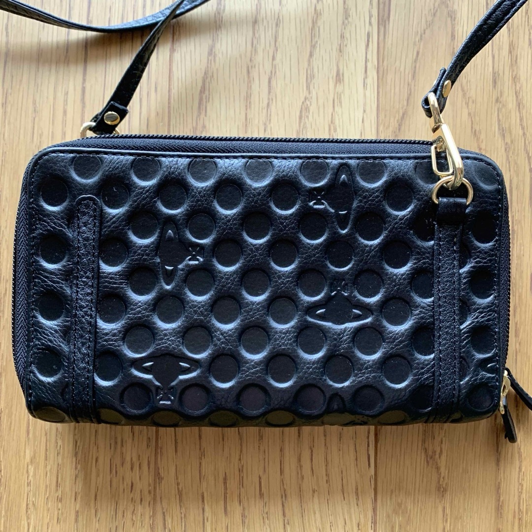 Vivienne Westwood(ヴィヴィアンウエストウッド)のヴィヴィアンウエストウッド　お財布ショルダー　スマホショルダー レディースのバッグ(ショルダーバッグ)の商品写真