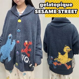 gelato pique - ジェラートピケ セサミストリートカーディガン ルームウェア パジャマ ジェラピケ