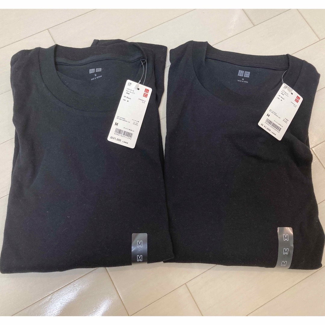 UNIQLO(ユニクロ)のUNIQLO ソフトタッチクルーネックT（長袖） メンズのトップス(Tシャツ/カットソー(七分/長袖))の商品写真
