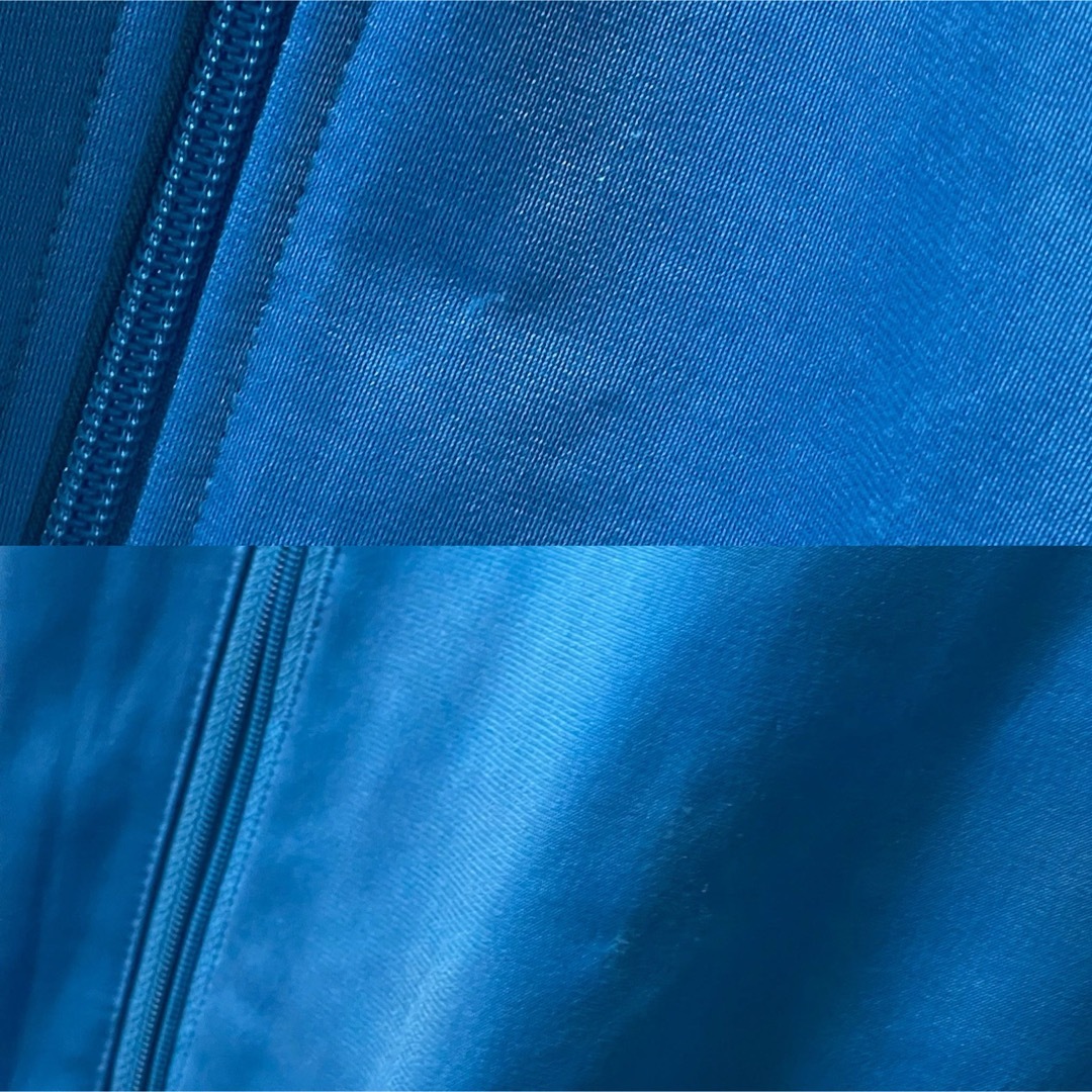 adidas(アディダス)の2XL美品】アディダス刺繍トラックジャケット古着ジャージトップ　ライトブルー青 メンズのトップス(ジャージ)の商品写真