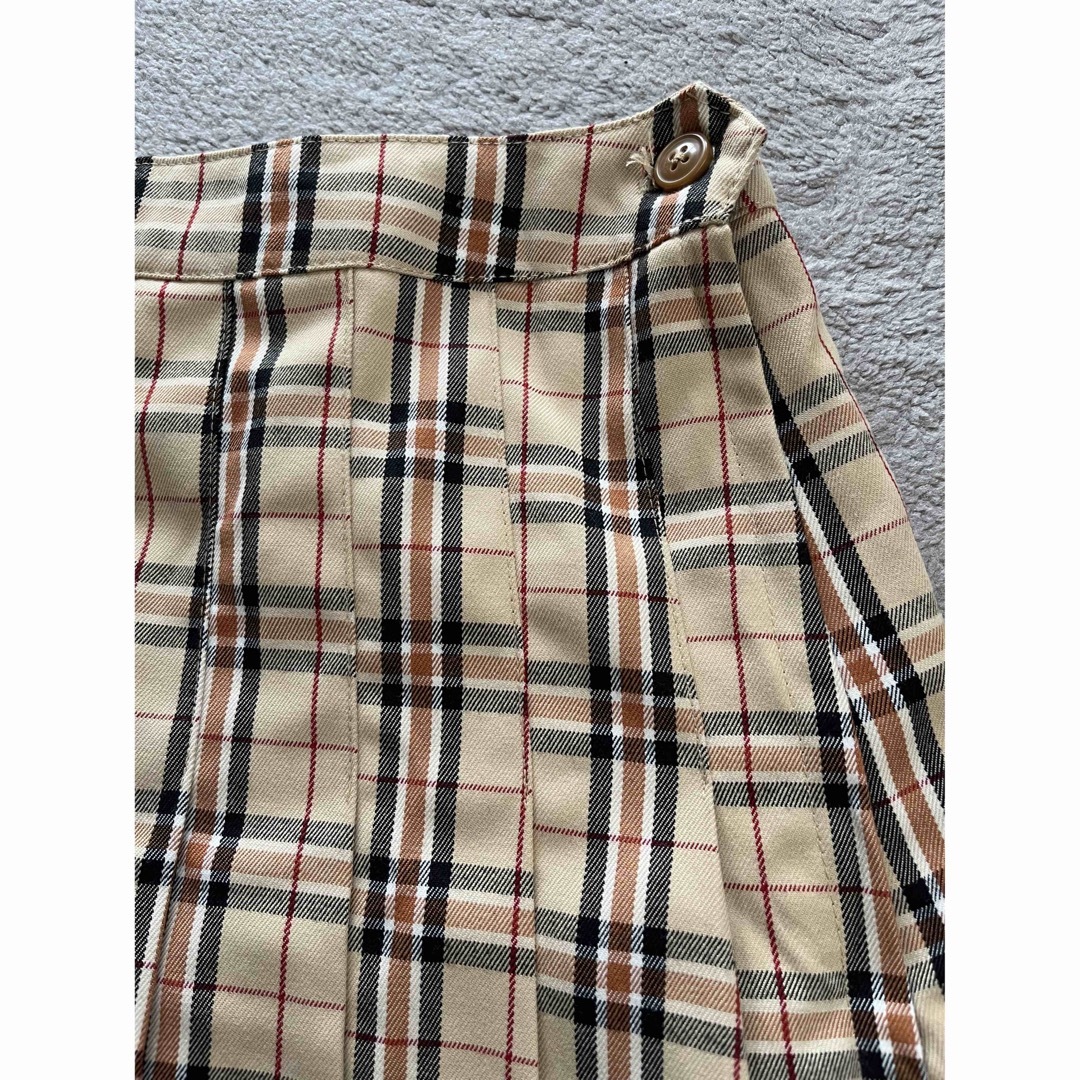 プリーツミニスカート　チェック レディースのスカート(ミニスカート)の商品写真