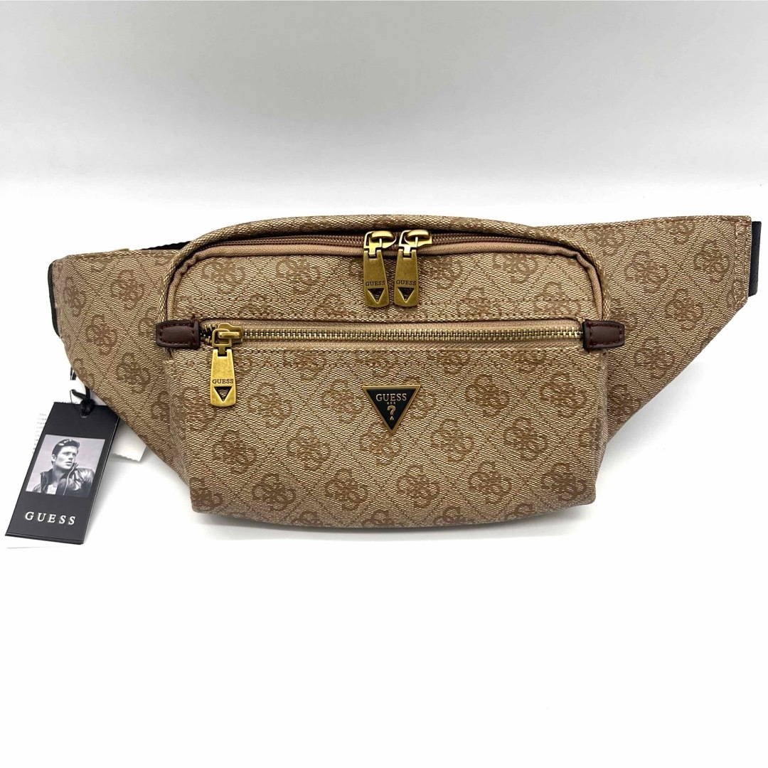 GUESS(ゲス)の新品 未使用 GUESS VEZZOLA Squared Bum Bag バッグ メンズのバッグ(ボディーバッグ)の商品写真