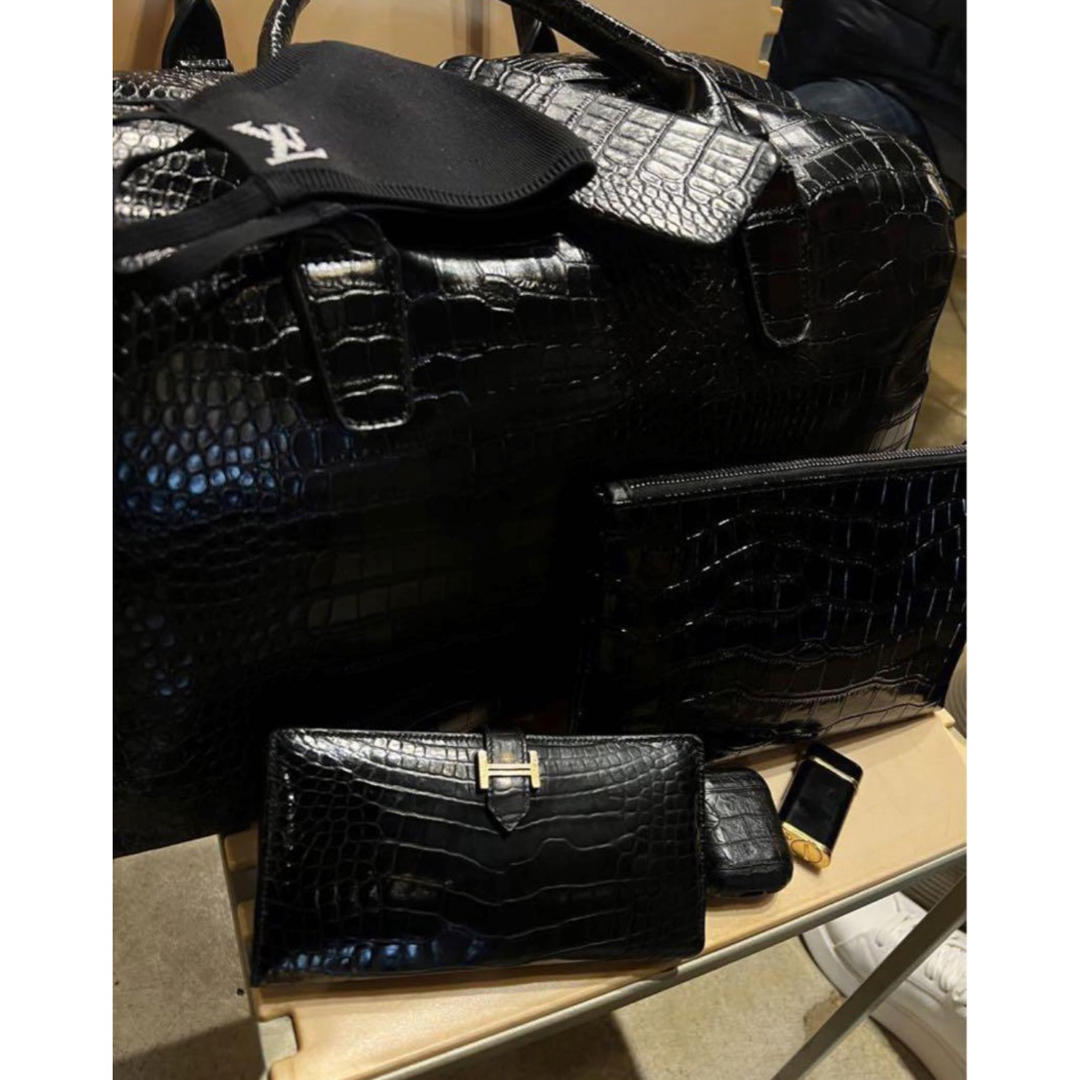 ベストセラー　クロコダイル専門店の本気　レザートートバッグ　ショルダー　2way メンズのバッグ(トートバッグ)の商品写真