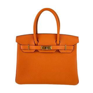 エルメス(Hermes)の新品未使用 HERMES エルメス Birkin30 バーキン30 オレンジ Togo トゴ GHW ゴールド金具 W刻(ハンドバッグ)